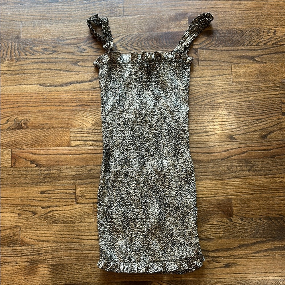 Wild Honey Black and White Mini Dress